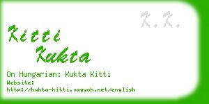 kitti kukta business card